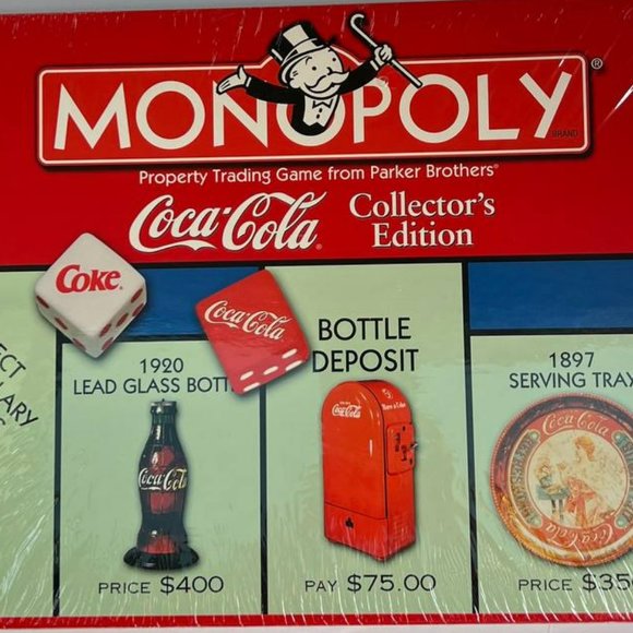 Vintage Monopoly‎ Coca-Cola Collector's Edition Board Game 1999 Coke Sealed - Picture 2 of 8